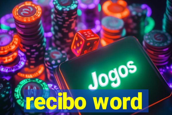 recibo word